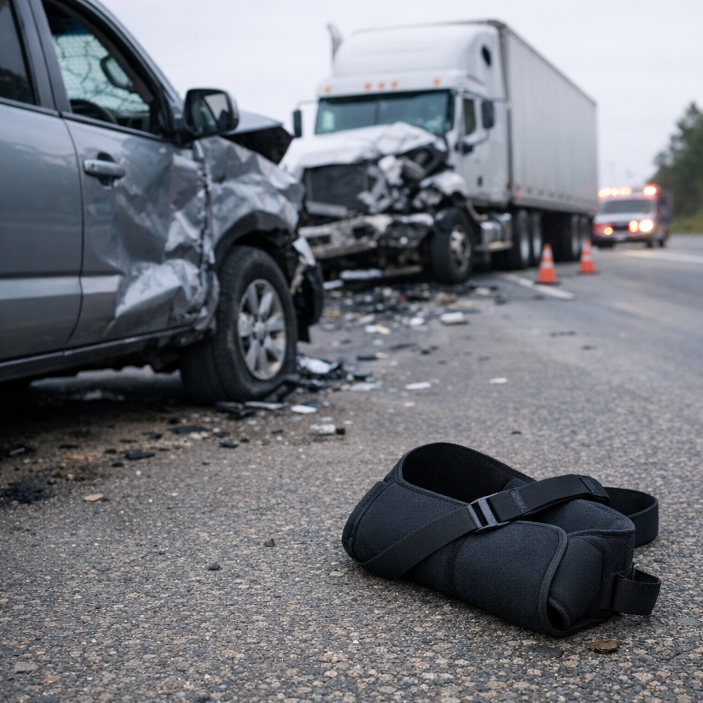 Illustration of Arm Injury Truck Accidents: Causes and Prevention