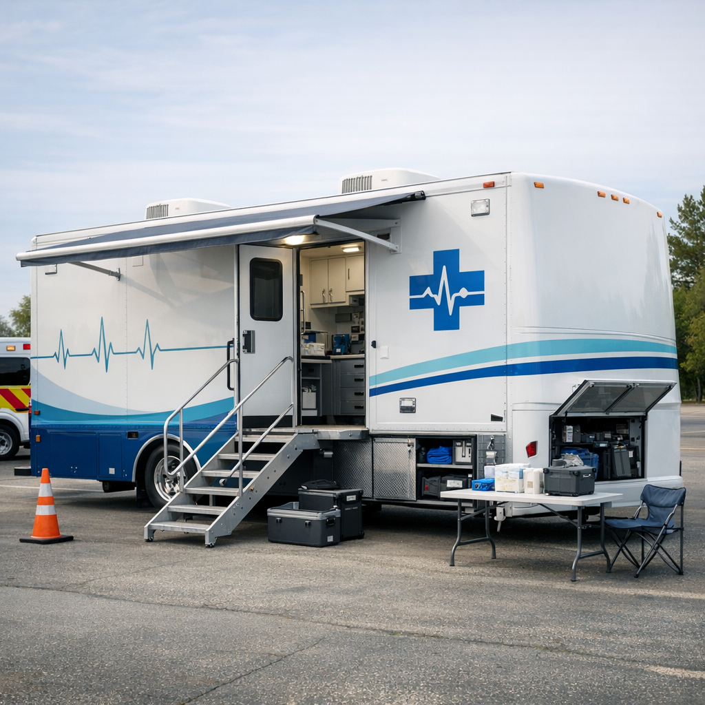 specialist care truck illustration for Got it! What's next on the agenda?