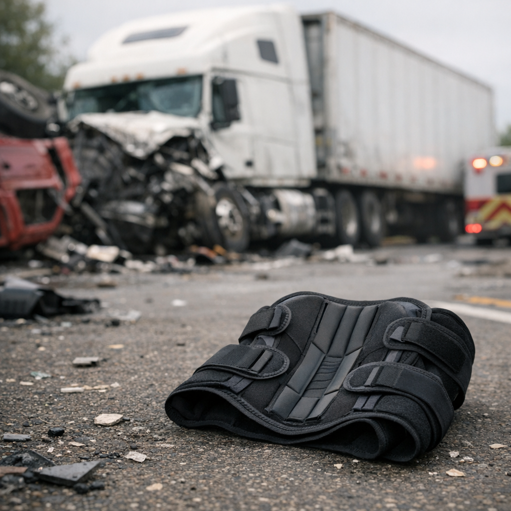 severe back injury truck illustration for Severe Back Injuries from Truck Accidents