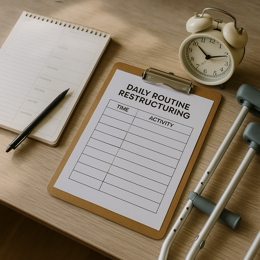 routine restructuring injury illustration for Daily Routine Restructuring After Injury