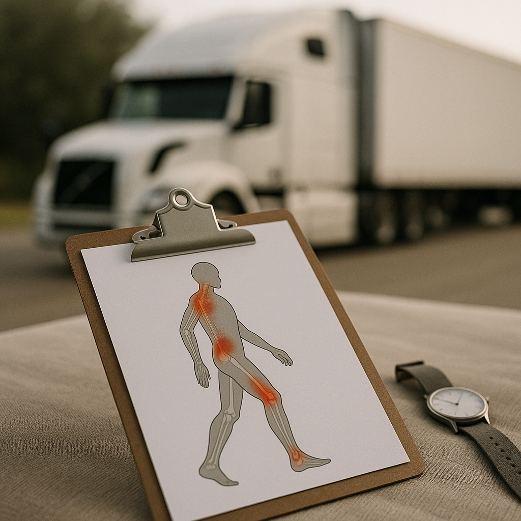 pain evolution truck illustration for How pain evolves after truck injuries