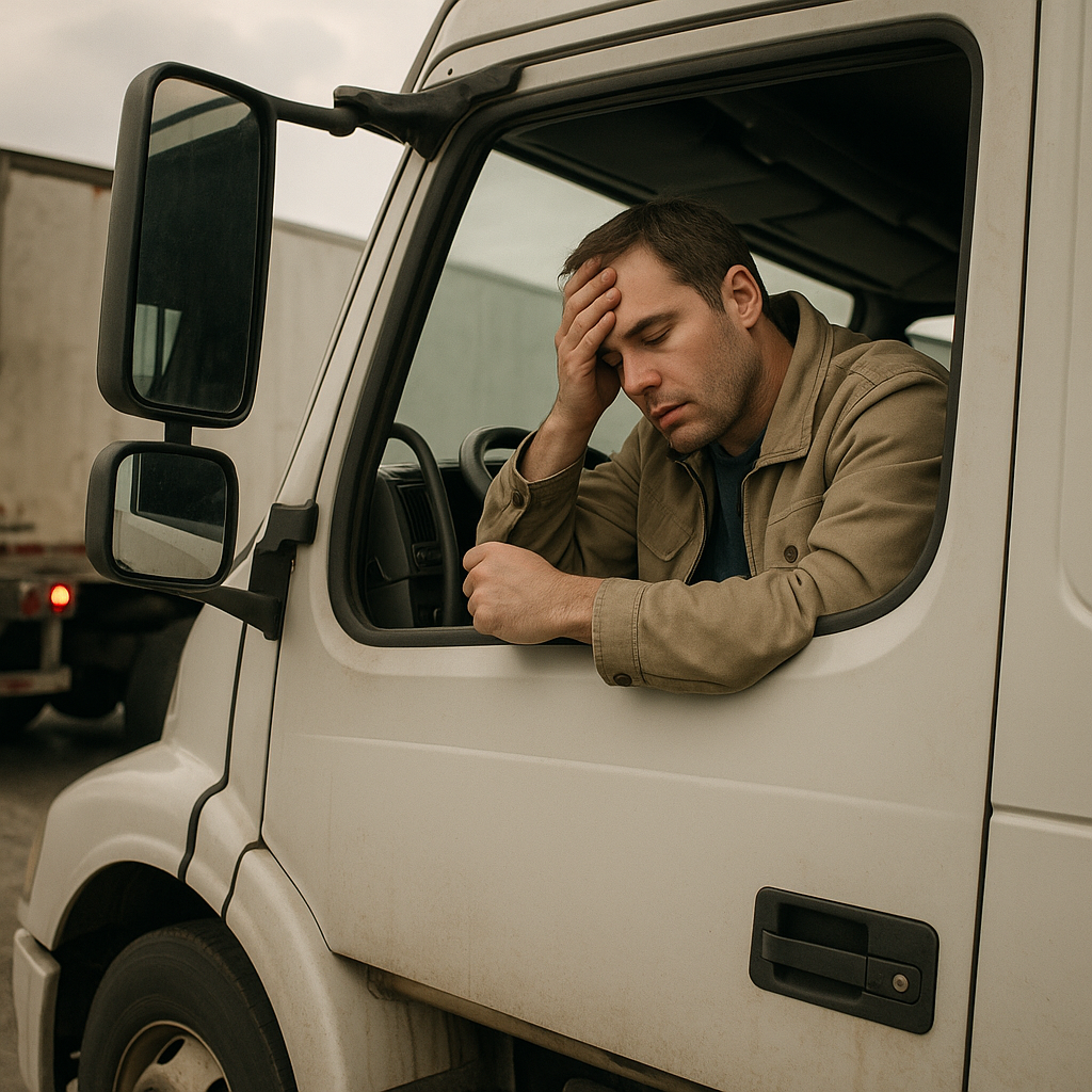 Illustration of # How fatigue impacts liability in truck accidents **Keyword:** fatigue truck accident liability