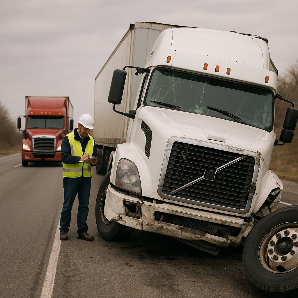 Illustration of # How manufacturers can be liable in truck accidents When a serious truck crash happens, fault doesn’t always