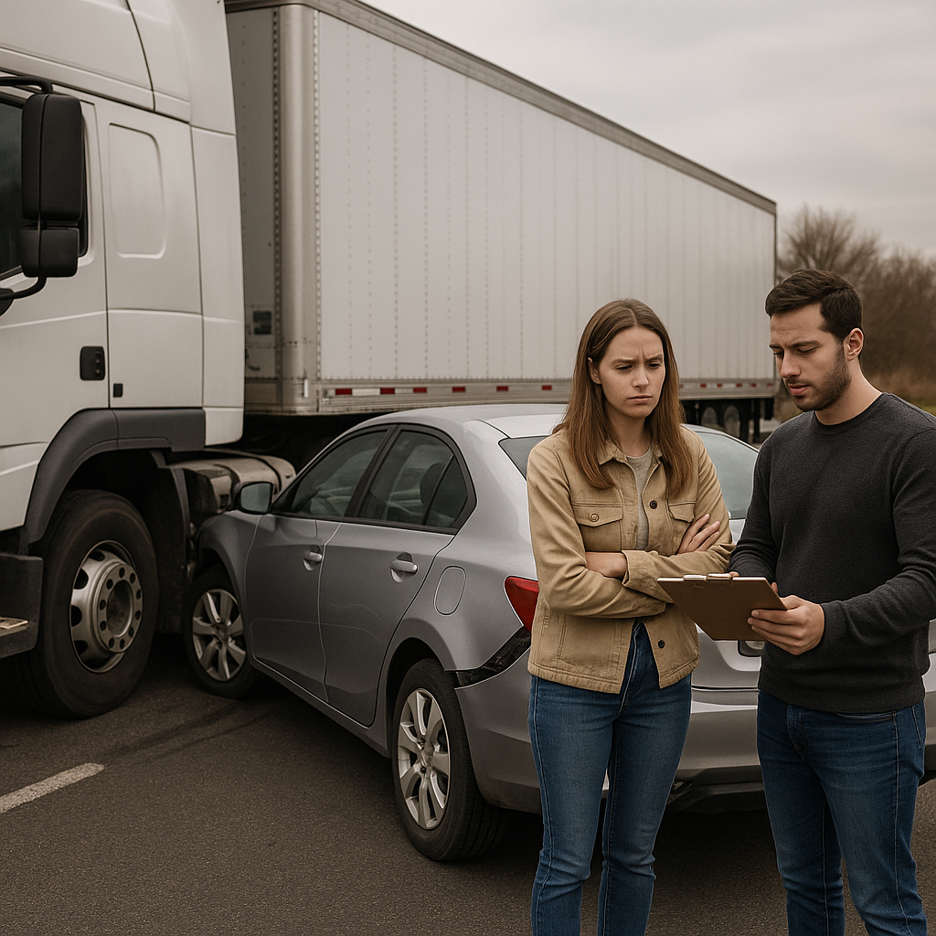 Illustration of ## What is comparative fault in truck accidents - **Comparative Fault in Truck Accidents: What It Means for Y