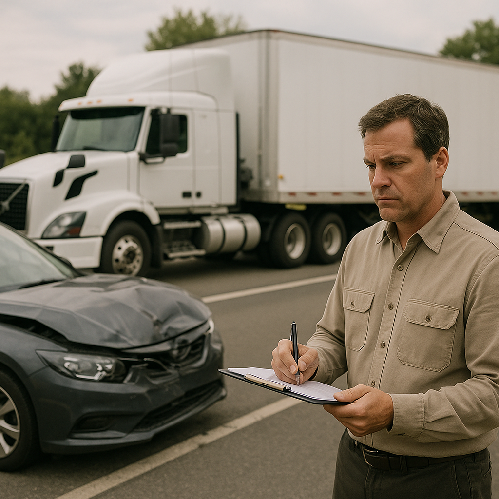 Illustration of ## What is negligence in trucking company policies **Trucking policy negligence** happens when a trucking com