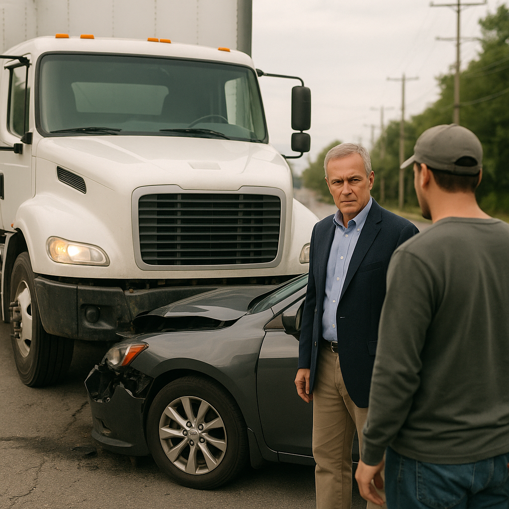 Illustration of ## What is negligent entrustment in truck accident cases - **Negligent entrustment truck accident:** When a t