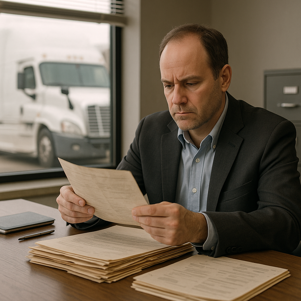 Illustration of ## What is negligent hiring in trucking accident cases When a **negligent hiring trucking accident** claim ar