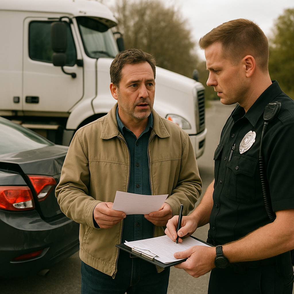 Illustration of # What role witness statements play in liability ## witness liability truck accident: How testimony shapes fa